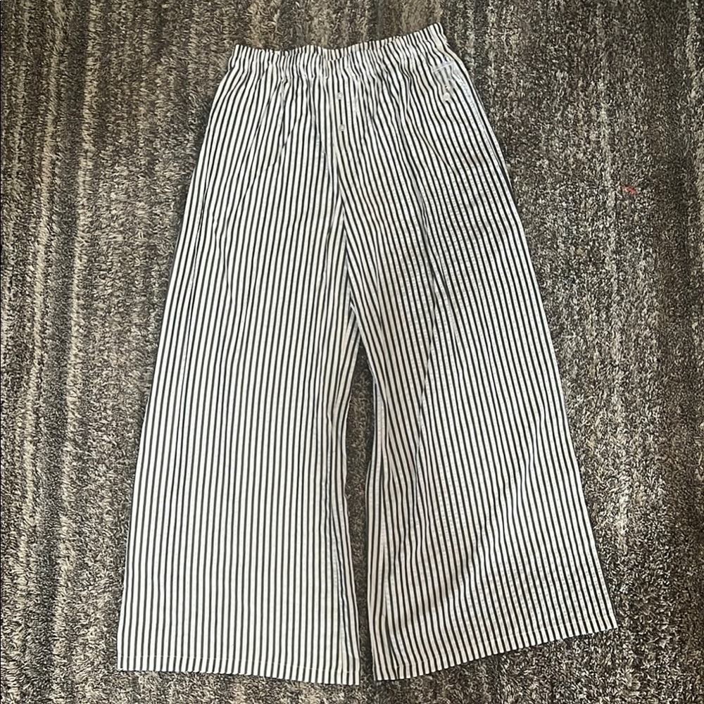 Sincerely Jules Black and White Striped Pantsuit